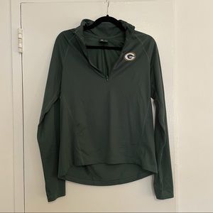 Nike Dri-fit - 3/4 Zip Green Bay Packers